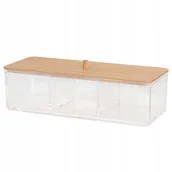 Pojemniki łazienkowe - Organizer na kosmetyki pojemnik łazienkowy akryl - miniaturka - grafika 1