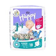 Pieluchy dla dorosłych - Bella baby happy Pieluszki Baby Happy New Flexi Fit Junior Extra (6) 16+kg 18 szt. BB-054-JX18-010 - miniaturka - grafika 1