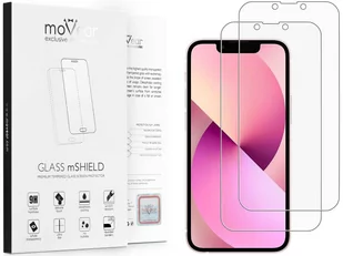 2 szt. | moVear 2.5D MATT - Matowe szkło hartowane do Apple iPhone 13 Mini (5.4") | Antyrefleksyjne, do etui, fullGlue, 9H - Szkła hartowane na telefon - miniaturka - grafika 1