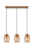 Lampy sufitowe - Bidar lampa wisząca 3xE27 brązowa R31573065 - miniaturka - grafika 1