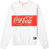 Bluzy damskie - BLUZA TOMMY JEANS x COCA COLA BIAŁA r. XS - miniaturka - grafika 1