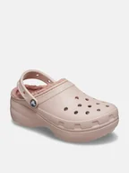 Klapki i japonki damskie - Crocs Chodaki "Classic Platform" w kolorze jasnoróżowym - miniaturka - grafika 1