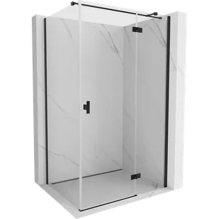 Mexen Mist-H T kabina prysznicowa uchylna prawa 120 x 90 cm, transparent, czarna - 8A5T-120-090-70-00-P - Kabiny prysznicowe - miniaturka - grafika 1