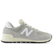 Buty sportowe męskie - Buty New Balance U574RBL - szare - miniaturka - grafika 1