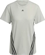 Koszulki i topy damskie - adidas T-shirt damski, zielony/czarny, M - miniaturka - grafika 1