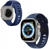 Akcesoria do smartwatchy - Pasek Tech-Protect Iconband Line do Apple Watch 49/45/44/42 mm, granatowy - miniaturka - grafika 1