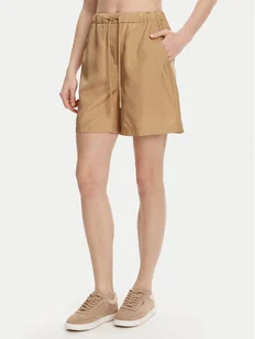 Marella Szorty materiałowe Borbona 2513141025 Beżowy Relaxed Fit - Spodenki damskie - miniaturka - grafika 1