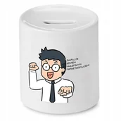 Skarbonki - Skarbonka Dla Doktora na Urodziny na Prezent z Nadrukiem ze Zdjęciem + Opakowanie na prezent (wzór 04) - miniaturka - grafika 1