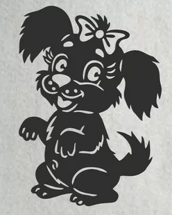 Piesek- wycinanka z kartonu - Zabawki kreatywne - miniaturka - grafika 1