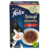 Mokra karma dla kotów - FELIX Soup Original Wiejskie smaki 8x(6x48g) - miniaturka - grafika 1