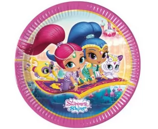 Procos Talerzyki papierowe &quot;Shimmer &amp Shine&quot; PROCOS 23 cm 8 szt 89943 - Naczynia i sztućce jednorazowe - miniaturka - grafika 1