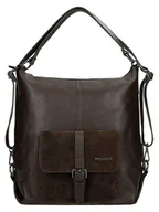 Torebki damskie - Wojas Skórzany plecak w kolorze brązowym - 35 x 35 x 11 cm - miniaturka - grafika 1