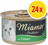 Mokra karma dla kotów - Zestaw Miamor Pastete, 24 x 85 g - Serca drobiowe - miniaturka - grafika 1