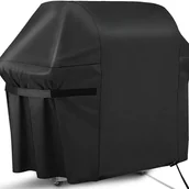 Pokrowce na grilla - Pokrowiec na grilla, solidny pokrowiec na grill gazowy, wykonany z odpornej na kurz i wodę tkaniny Oxford 420D, z samoprzylepnymi paskami - miniaturka - grafika 1