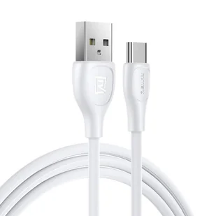 Remax Lesu Pro kabel przewód USB - USB Typ C 480 Mbps 2,1 A 1 m biały (RC-160a white) - Kable USB - miniaturka - grafika 1
