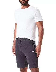 BOSS Męska bluza Headlo 1 Jersey, średni szary, 6XL - Bluzy męskie - miniaturka - grafika 1