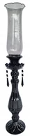 Świeczniki - Świecznik szklany czarny 62 cm 2559-2-M - miniaturka - grafika 1