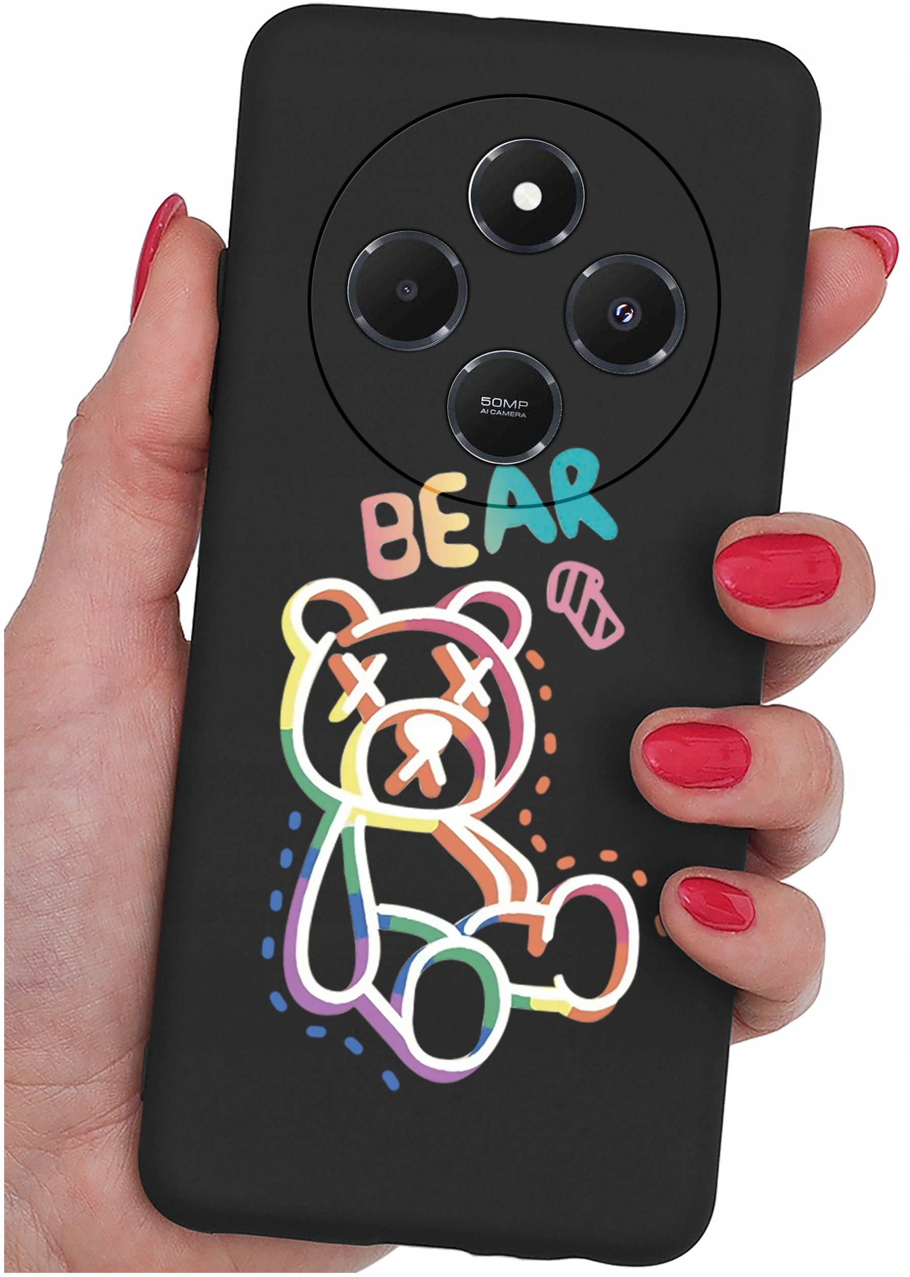 Etui do Xiaomi Redmi 14C WZORYSILIKONOWE MATT CASE + SZKŁO 9H