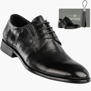 Buty Męskie JOHN DOUBARE Skórzane Półbuty Wizytowe Czarne D788-159-5 Czarny 39 - Półbuty męskie Buty Męskie JOHN DOUBARE Skórzane Półbuty Wizytowe Czarne D788-159-5 Czarny 39 - Półbuty męskie - miniaturka - grafika 1