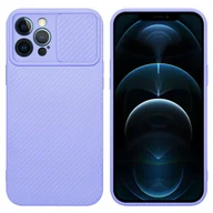 Etui i futerały do telefonów - Etui Cadorabo do Apple iPhone 12 PRO MAX Etui ochronne w kolorze fioletowym Etui na telefon komórkowy Etui TPU Ochrona aparatu fotograficznego - miniaturka - grafika 1