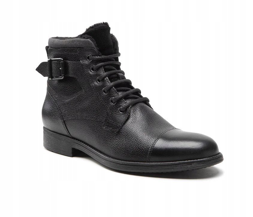 GEOX JAYLON MĘSKIE TRZEWIKI OCIEPLANE NA ZAMEK I SZNUROWANE 43 J0A