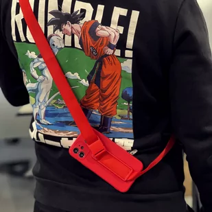 Rope case żelowe etui ze smyczą łańcuszkiem torebka smycz iPhone 13 Pro jasnoniebieski - Etui i futerały do telefonów - miniaturka - grafika 15