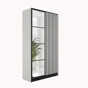 Szafy - Szafa EDEN 2D wzór 3 biały - miniaturka - grafika 1