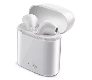 Słuchawki przewodowe z mikrofonem IPX2 białe - Słuchawki - miniaturka - grafika 1