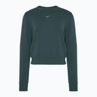 Bluzy sportowe damskie - Bluza damska Nike Dri-FIT One Crew Neck French Terry - miniaturka - grafika 1
