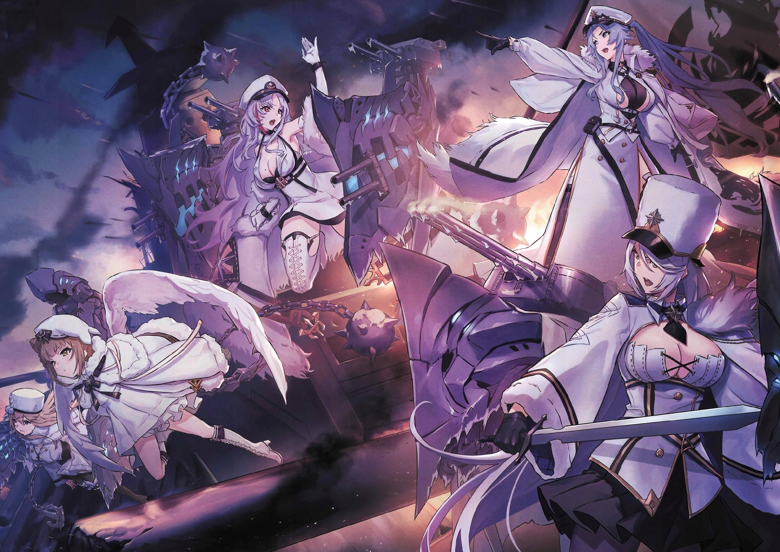 Plakat A1 anime gra Azur Lane