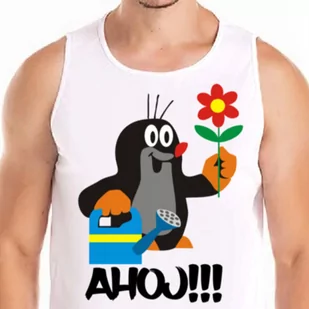 0446 Koszulka Tank Top Krecik Rumcajs L 0446 - Koszulki męskie - miniaturka - grafika 1