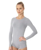 Pozostała odzież narciarska - Brubeck Koszulka termoaktywna damska Merino M COMFORT WOOL - miniaturka - grafika 1