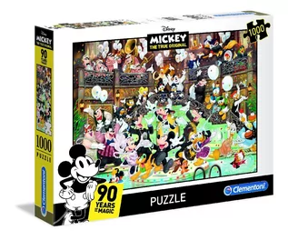 Puzzle - Clementoni Puzzle 1000 elementów Hight Quality - Mickey 90 years of magic - grafika 1