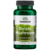 Suplementy naturalne - SWANSON Reishi Mushroom (Grzyb) 600 mg - 60 kapsułek - miniaturka - grafika 1