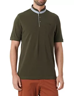 bugatti Męska koszulka polo 8150-25031, oliwkowa, normalna - Koszulki męskie - miniaturka - grafika 1