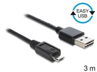 Kable USB - Delock 3m Kabel USB Micro AM-MBM5P EASY-USB AKDEKKU00000022 - miniaturka - grafika 1