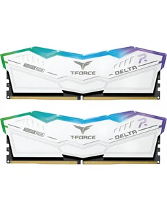 Team Group DDR5 32GB - 5600 - CL - 36 - Dual-Kit - DIMM - FF4D532G5600HC36BDC0, Delta RGB, Kolor: BIAŁY - Pamięci RAM - miniaturka - grafika 1
