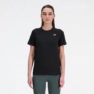 Koszulki i topy damskie - Koszulka damska New Balance WT41123BKH  czarna - miniaturka - grafika 1