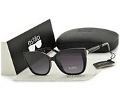 Okulary przeciwsłoneczne - Damskie okulary przeciwsłoneczne polaryzacyjne czarne EST-06-1 Estillo - miniaturka - grafika 1