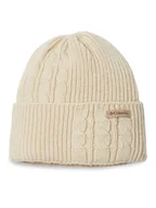 Czapki damskie - Columbia Czapka Agate Pass™ Cable Knit Beanie Biały - miniaturka - grafika 1