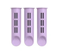 Wkłady filtrujące - Dafi filtr węglowy do butelki filtrującej Soft i Solid Fioletowy 3 sztuki - miniaturka - grafika 1