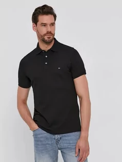 Koszulki męskie - Polo Tommy Hilfiger MW0MW17770-BDS XL Czarny (8720113850416) - grafika 1