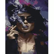 Malowanie po numerach - Twoje Hobby Malowanie po numerach - Pani z cygarem 40x50cm - miniaturka - grafika 1