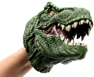 Gumowa Pacynka Na Rękę Pacynki Dinozaur Rękawica - Kolorowanki, wyklejanki - miniaturka - grafika 1