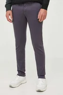 Spodnie męskie - Pepe Jeans spodnie James męskie kolor niebieski dopasowane - miniaturka - grafika 1