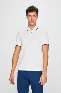 Koszulki męskie - Armani Exchange Polo bawełniane 8NZF75.Z8M5Z kolor biały gładki - grafika 1