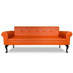 Sofa Casablanca - Eko skóra kolor pomarańczowy - Sofy i kanapy - miniaturka - grafika 1