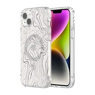 Etui i futerały do telefonów - Incipio Etui na telefon Forme for MagSafe, eleganckie, stylowe i inspirowane naturą - topograficzne (IPH-2006-TPG) - miniaturka - grafika 1