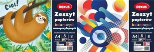 Zeszyt papierów kolor. samoprzylep. A4/8K (10szt) - Beniamin - Szkolne artykuły papiernicze - miniaturka - grafika 1