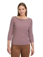 Koszulki i topy damskie - Betty Barclay Koszulka w kolorze czerwono-kremowym - miniaturka - grafika 1